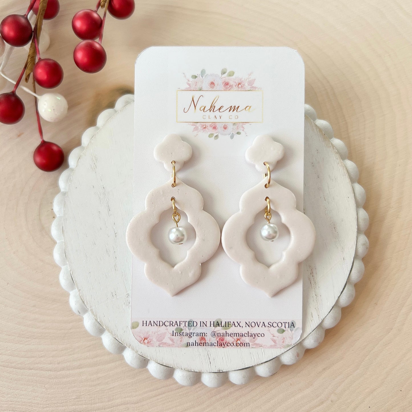 Moroccan Pearl Dangles