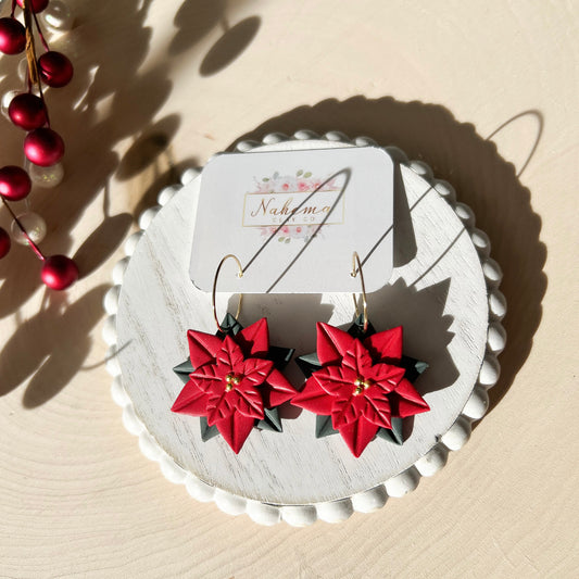 Poinsettia Hoops