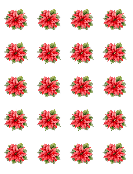 Poinsettia Transfer Sheet