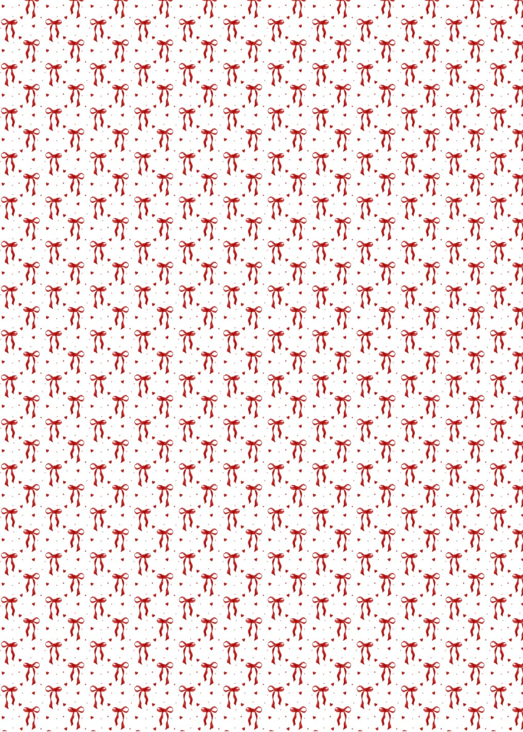 V-Day Bows Transfer Sheet
