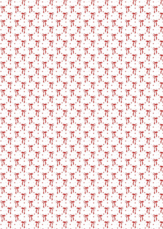 V-Day Bows Transfer Sheet