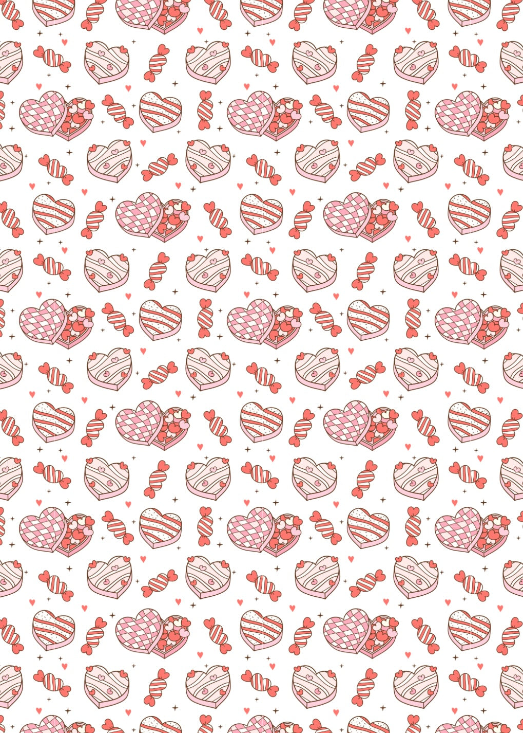 V-Day Candies Transfer Sheet