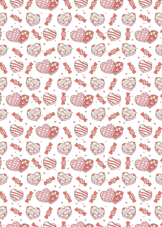 V-Day Candies Transfer Sheet