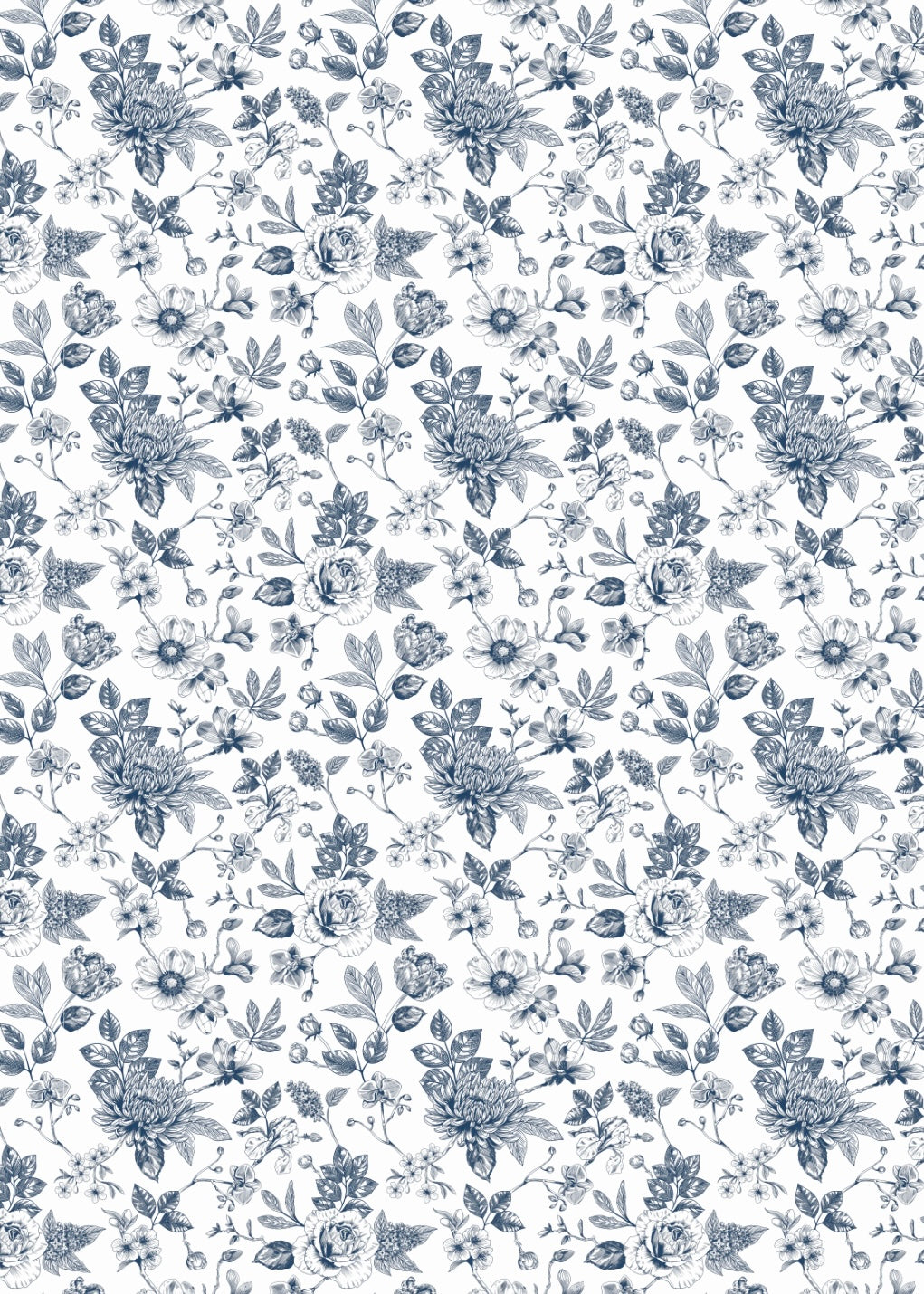 Victoria Floral Transfer Sheet